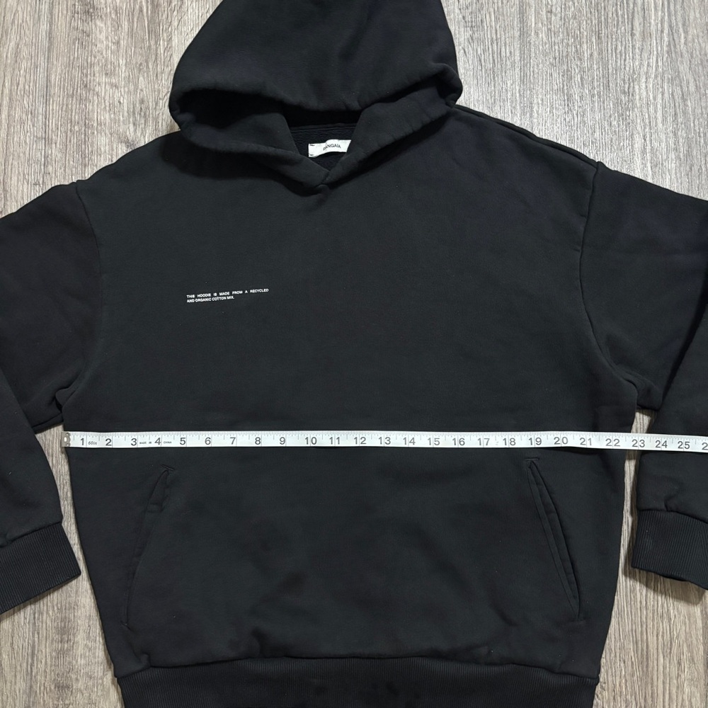 Pangaia Unisex Black Hoodie Size S Organic Cotton Heavyweight Pullover - Picture 13 of 14
